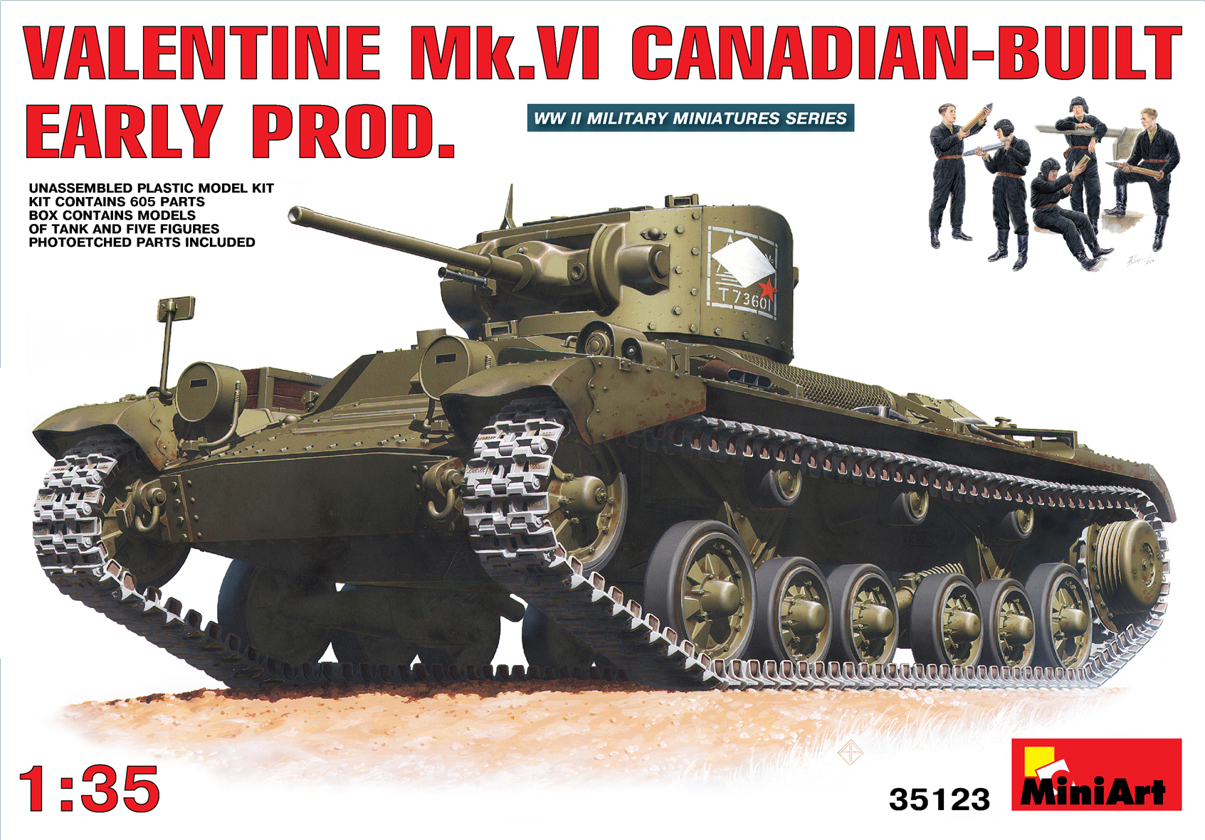 1/35 Valentine Mk 6. Canadian -built Early Prod.