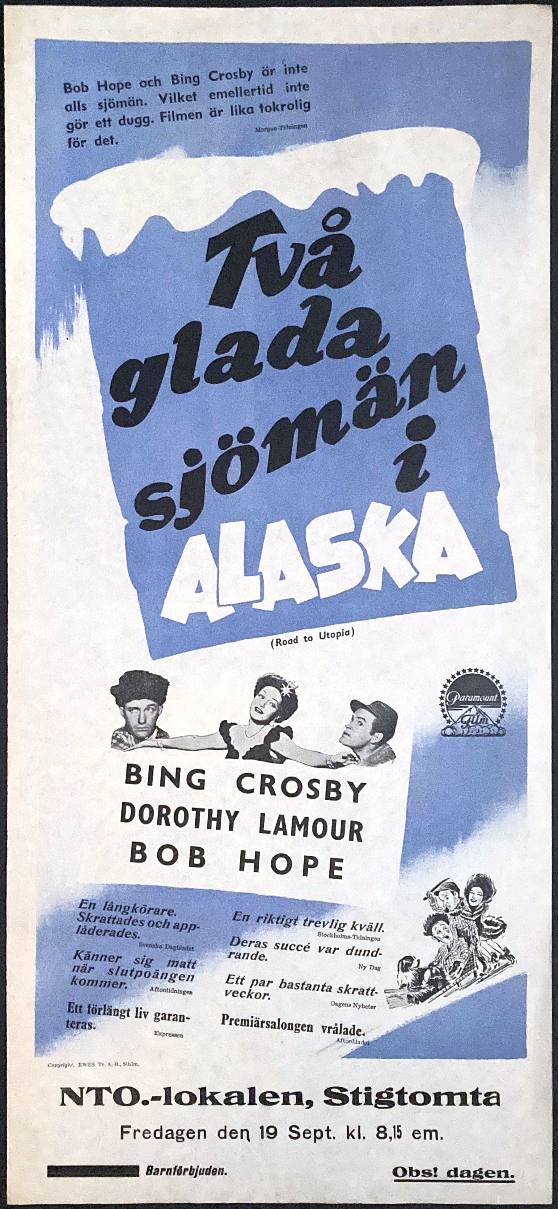 TVÅ GLADA SJÖMÄN I ALASKA (1945)