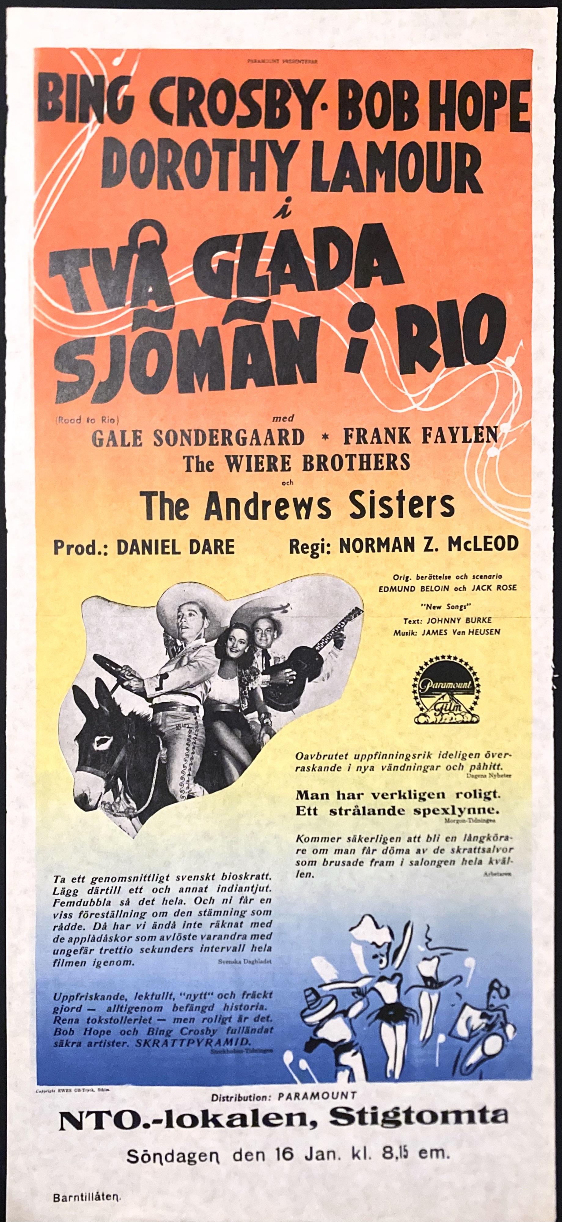 ROAD TO RIO (1947)
