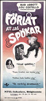 FÖRLÅT ATT JAG SPÖKAR (1946)