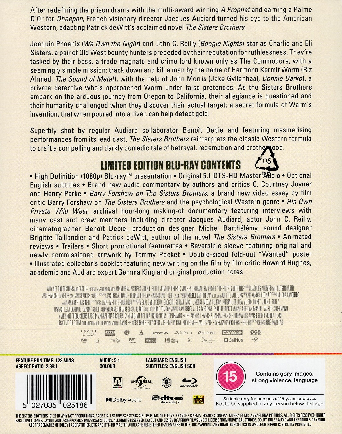 Sisters Brothers (Limited Edition) (ej svensk text) (Blu-ray) - 2