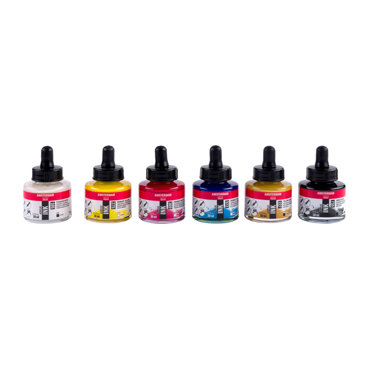 Amsterdam Acrylic Ink Basic Set 6x30ml - 5