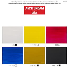 Amsterdam Acrylic Ink Basic Set 6x30ml