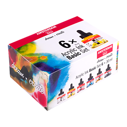 Amsterdam Acrylic Ink Basic Set 6x30ml