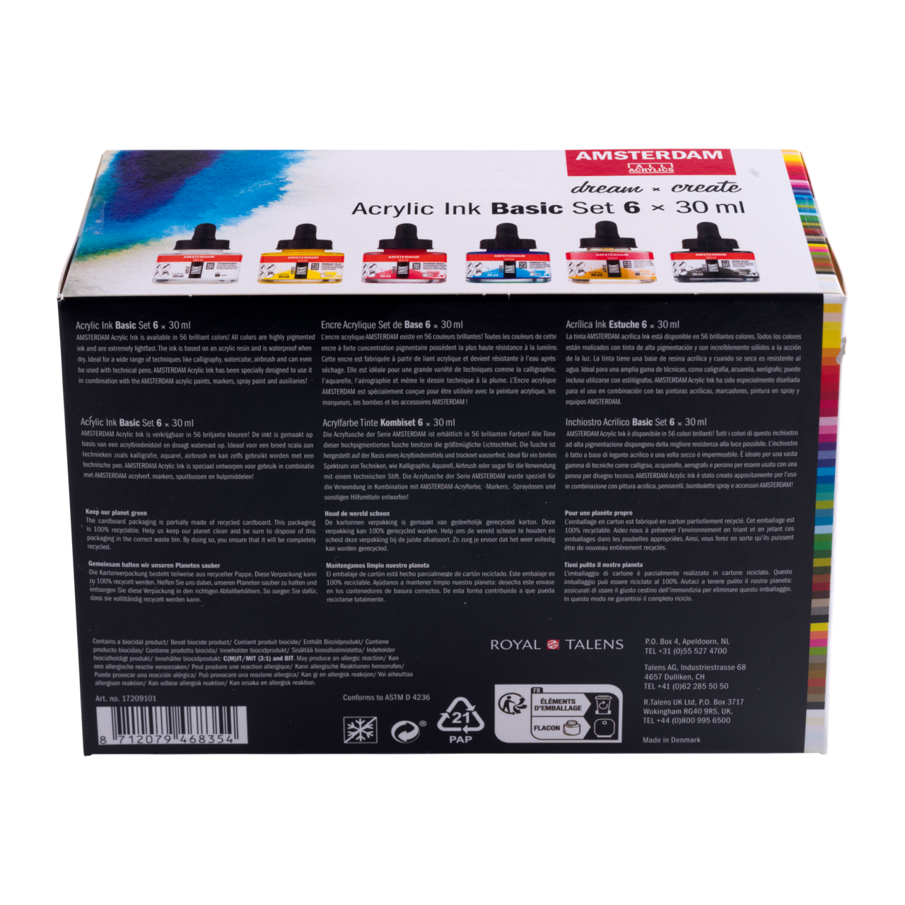 Amsterdam Acrylic Ink Basic Set 6x30ml - 4