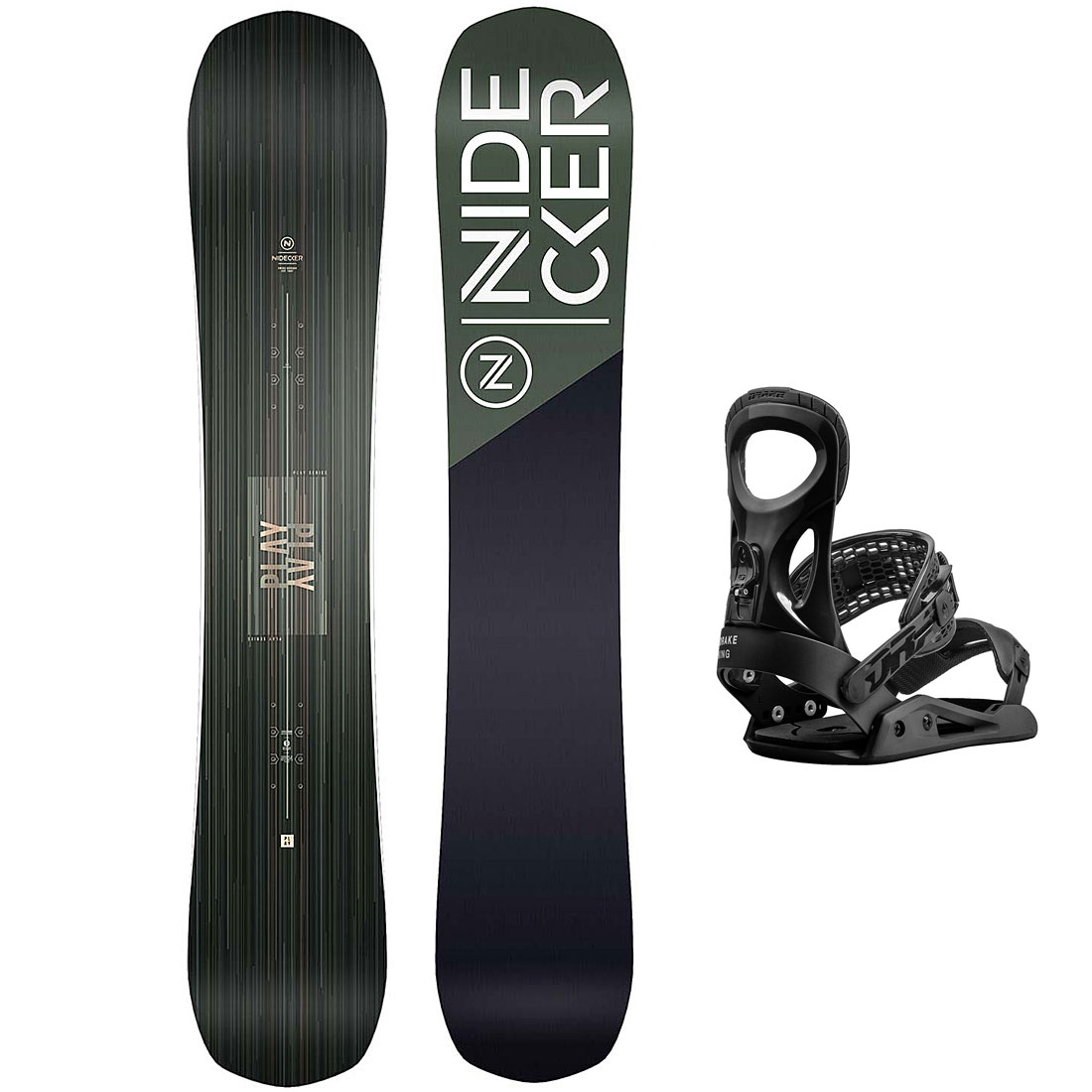 Nidecker Snowboard Set Play 152 + King Black L Standtall.se