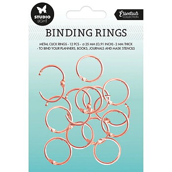 Studio Light - Essentials Binding Click Rings - Rose