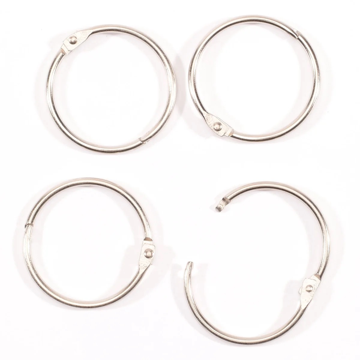Vaessen - Book binding rings 38mm 12pcs - Silver