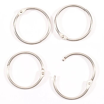 Vaessen - Book binding rings 38mm 12pcs - Silver