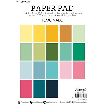 Studio Light - Essentials Paper Pad Unicolor Paper -  Lemonade