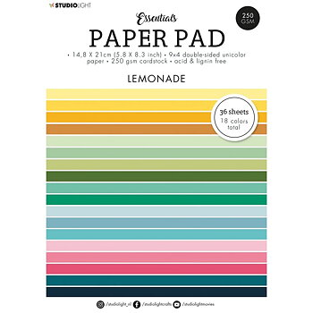 Studio Light - Essentials Paper Pad Unicolor Paper -  Lemonade