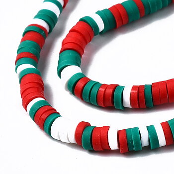 Heishi pärlor i fimo  julmix