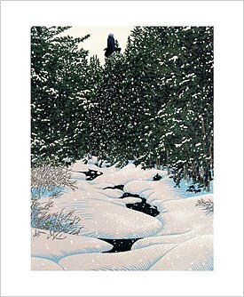 Snowy Caw by William H. Hayes, Greeting Card