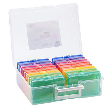 Vaessen Creative - Colourful Storage Box with 16 Cases