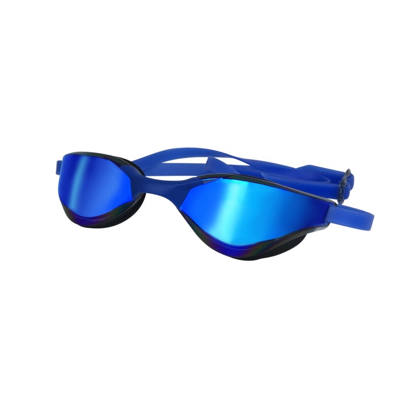 Christmas Deal containing Isha Elite Blue competition goggles, Super Swim Biofuse Silver and a Christmas swimming cap. Cool model swimming goggles for training and competition