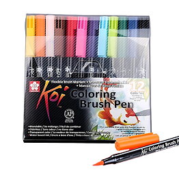 Sakura Koi Coloring Brush Pen Set 12