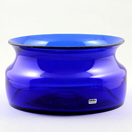 Erik Höglund (1960s) Blue Wide Bowl 22 cm