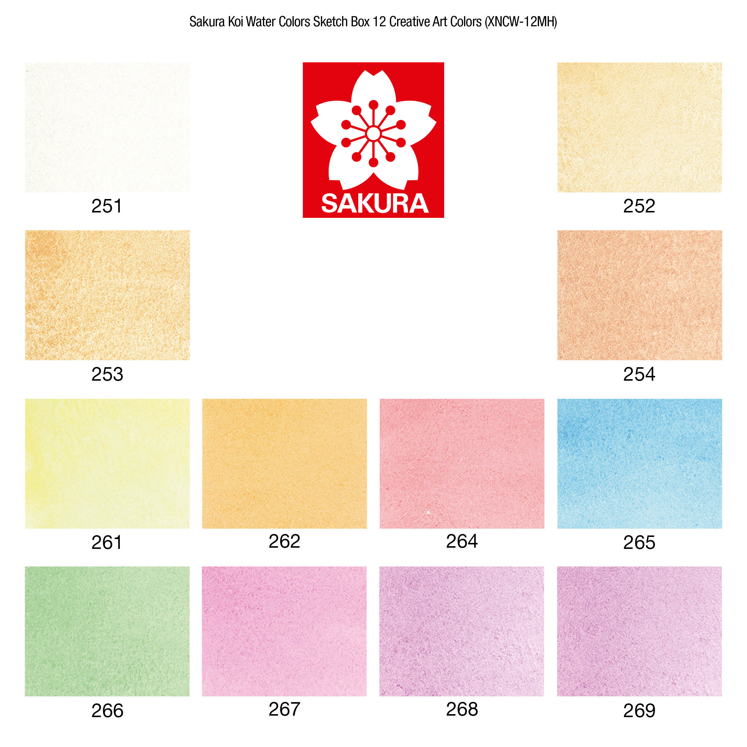 Koi Water Colors Sketch Box 12 Set - 2