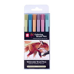Koi Colouring Brush Pen set Earth