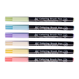 Koi Coloring Brush Pen set Pastel 
