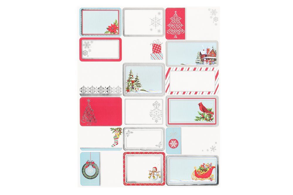 Julklappsetiketter 36 st. olika motiv - 3