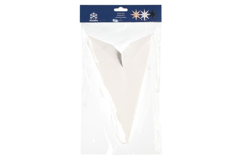 Pappersstjärna 8 uddar 50 cm vit - 3