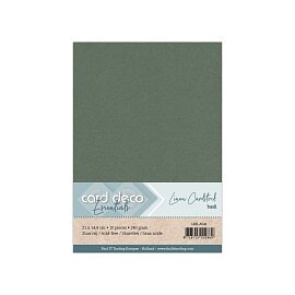 Card Deco Linen - A5 - Basil  10-p