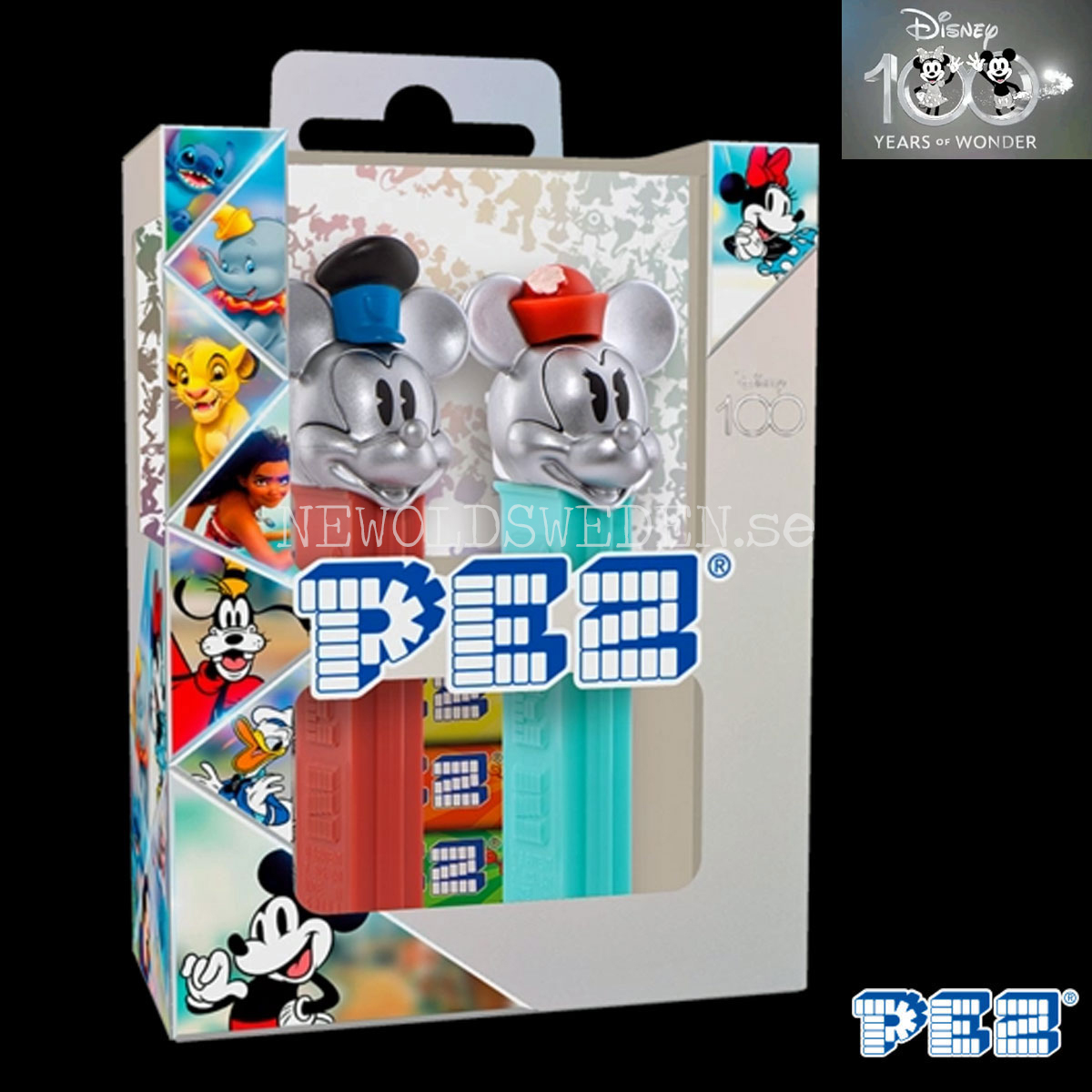 PEZ Special TWINPACK Retro Mickey & Minnie (Disney 100 Years) + Candy - LIMITED EDITION COLLECTOR-SET