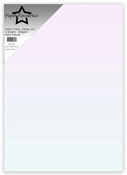 Paper Favourites 5-pack 250 g Mirror Card Glossy "Holo Waves"