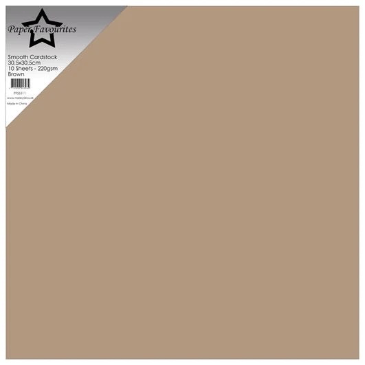 Paper Favourites Smooth Cardstock "Brown" 