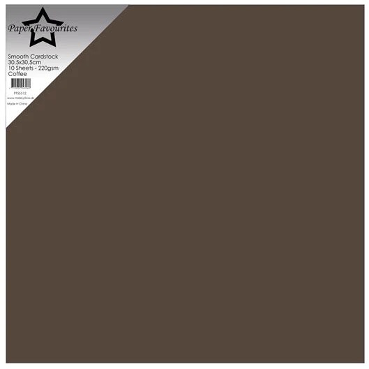 Paper Favourites Smooth Cardstock "Coffee" 