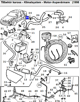 U-hose heater 19mm int