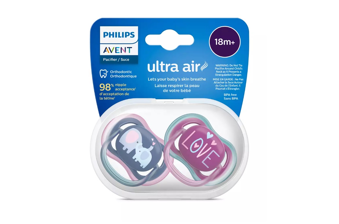 Philips Avent ultra air napp Elefant/Love 18m+
