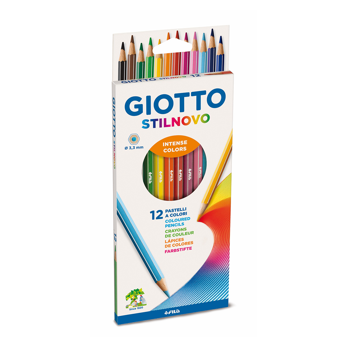 Färgpennor 12 st Giotto stilnovo