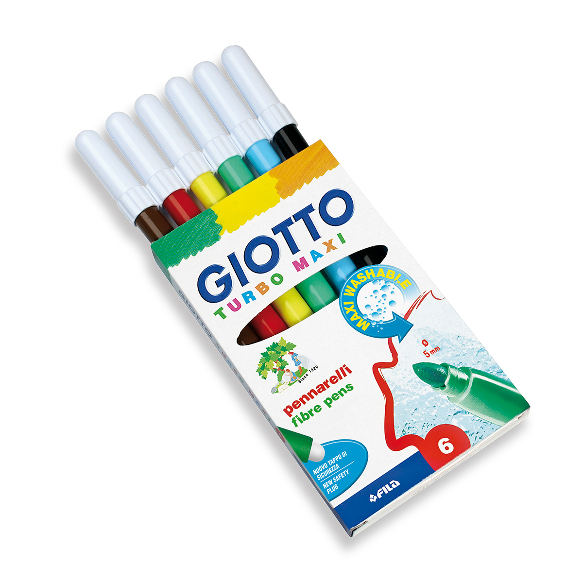 Fiberpennor 6 st Giotto Turbo maxi