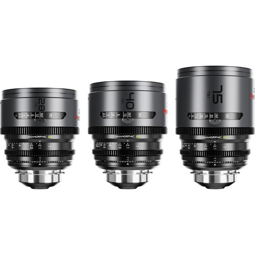 DZOFILM Pavo T2.1  2x Anamorphic Cine Prime  3-lens set 28/40/75mm - PL&EF mount