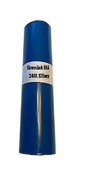 Grovsäck Blå 240L 125my