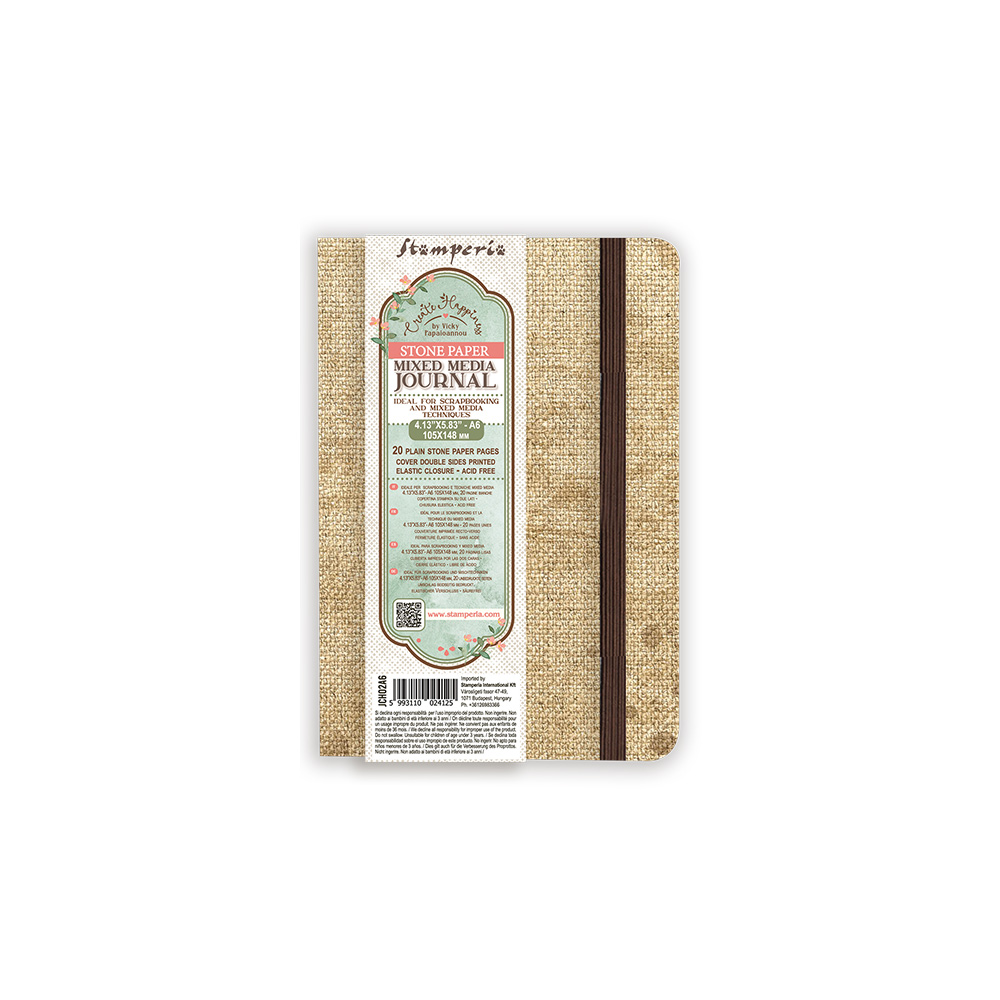Stamperia Mixed Media -Stone paper Mixed Media Journal A6
