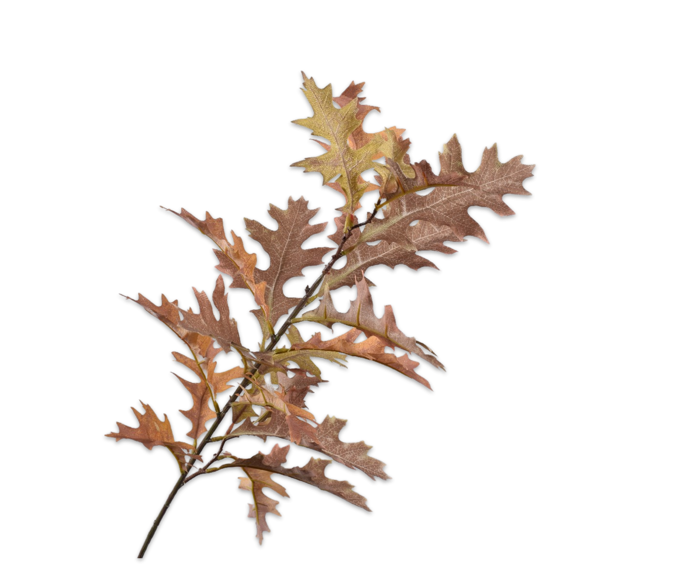 Silkka Flower Oak Leaf Brown 75 cm