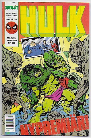 Hulk 1989 Nr 1 VF- 1:a Nummer