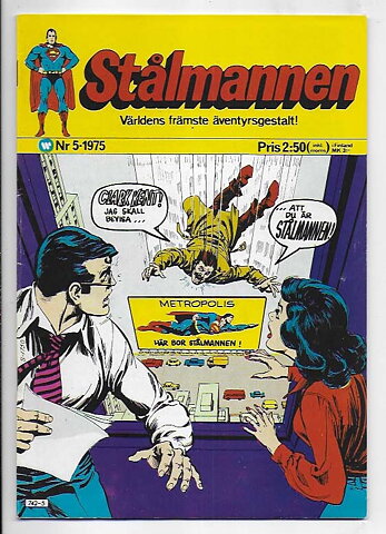 Stålmannen 1975 Nr 5 FN/VF
