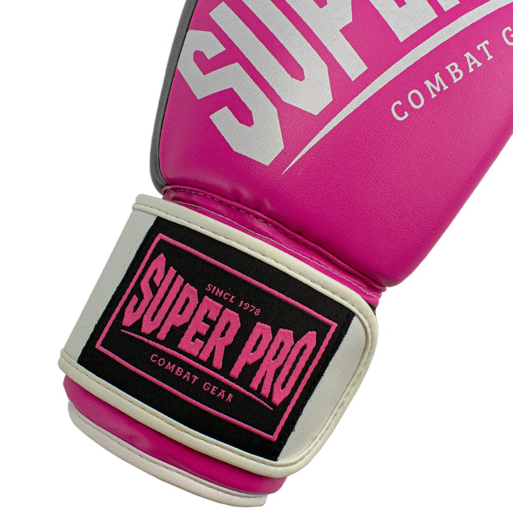 Super Pro  boxhandske Rebel Svart/rosa 6-16 oz - 2