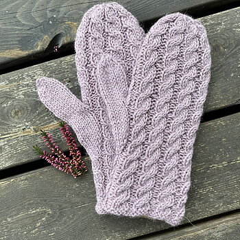 Decembervanten i  Merino Yak - stick-kit