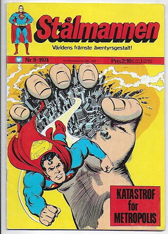 Stålmannen 1974 Nr 9 VG/FN