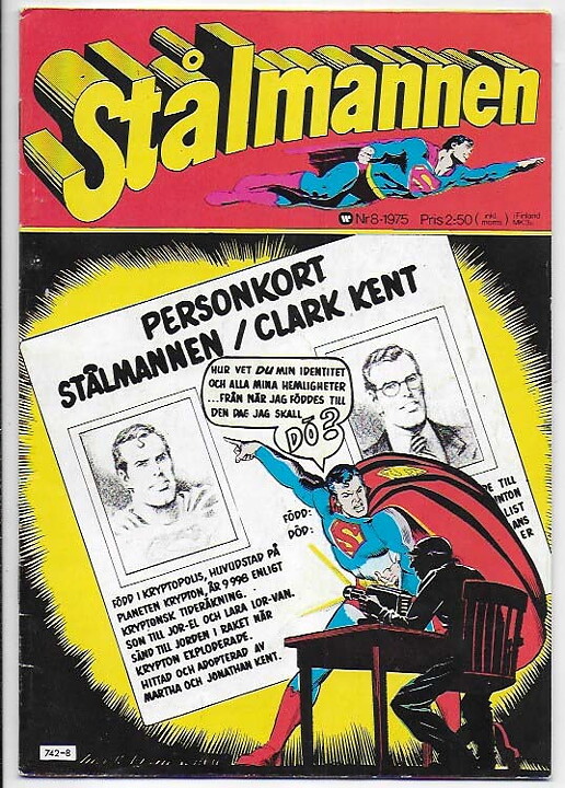 Stålmannen 1975 Nr 8 FN-