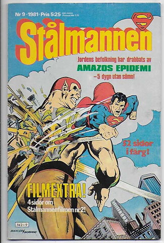 Stålmannen 1981 Nr 9 VG/FN