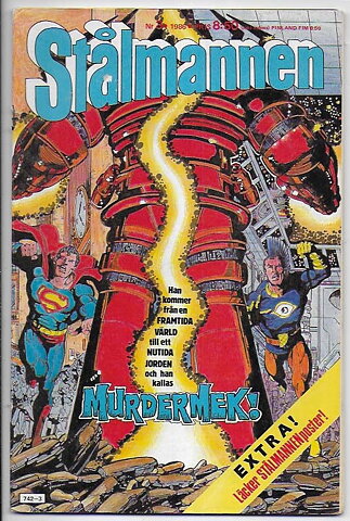 Stålmannen 1986 Nr 3 VG/FN Omslaget löst vid 1 nit