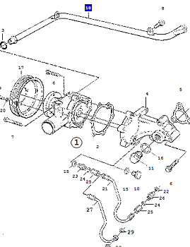  Pipe coolant pump 9000 85-93