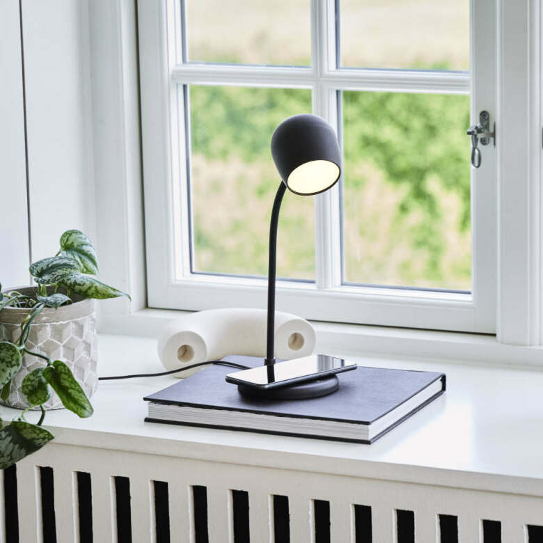Ellie LED-lampa/Högtalare/Qi - Finns i 5 färger - 11