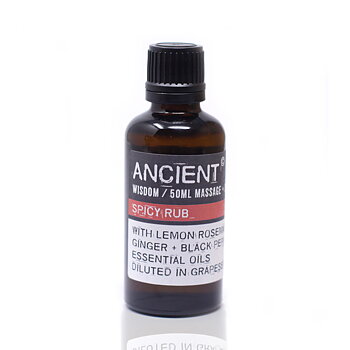 Ancient Wisdom Spicy Rub Massageolja - 50 ml